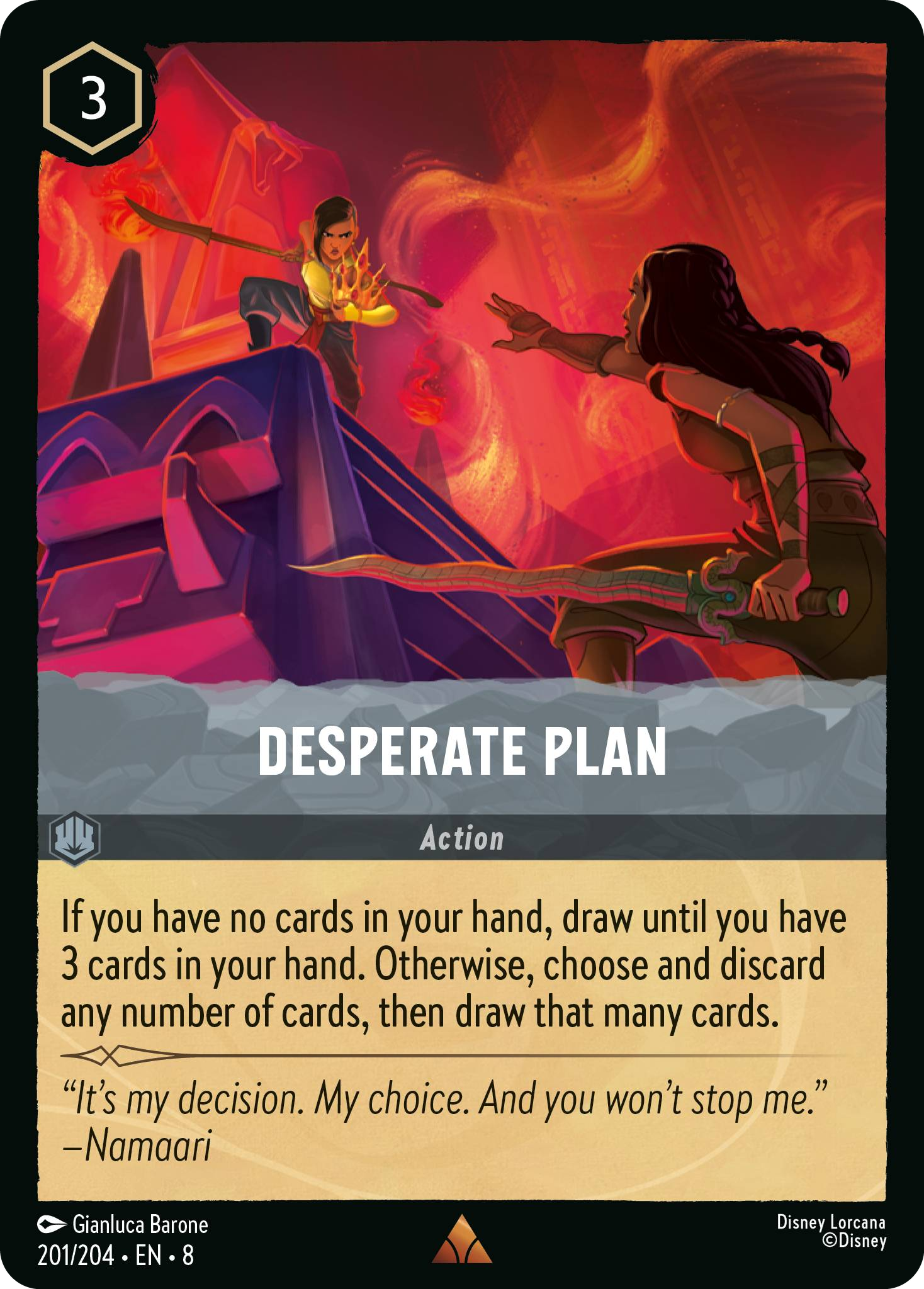 Desperate Plan (Reign of Jafar - 201/204 ) Rare