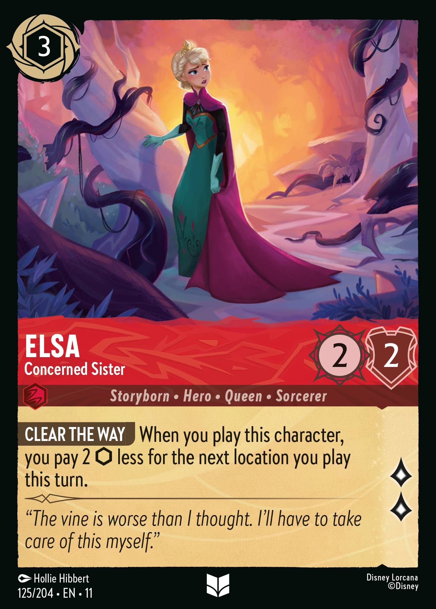 Elsa - Concerned Sister (125/204 - Winterspell) Uncommon