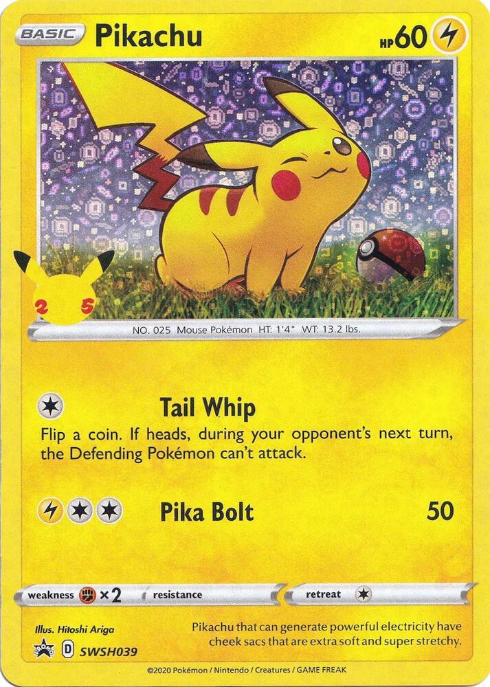 Pikachu - SWSH039 (SWSH:PR) General Mills Promo - Light Play Holofoil