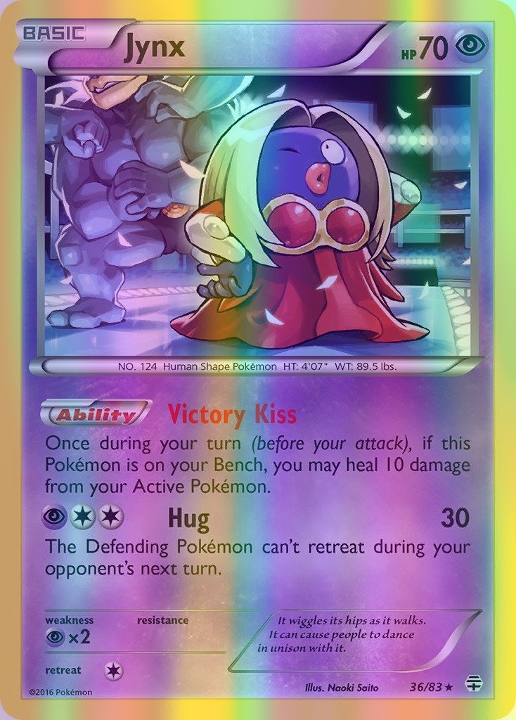 Jynx - 036/083 (GEN) Rare - Near Mint Reverse Holofoil