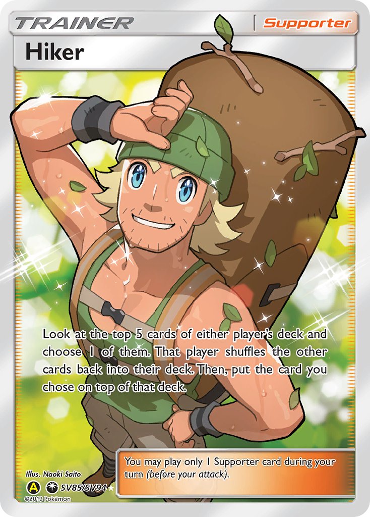 Hiker - SV85/SV94 (HIF:SV) Shiny Holo Rare - Near Mint Holofoil