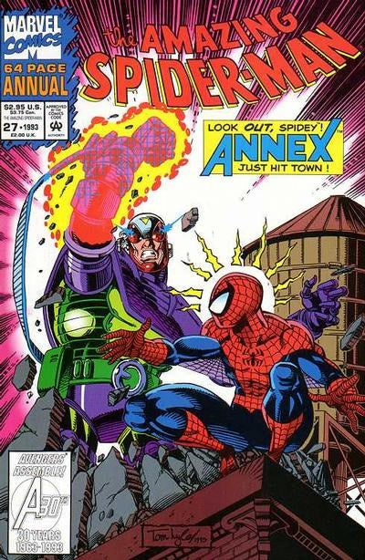 THE AMAZING SPIDER-MAN ANNUAL (1964 Series) #27 (8.0) Poly-bagged with 2 Marvel Cards. 1st App Annex