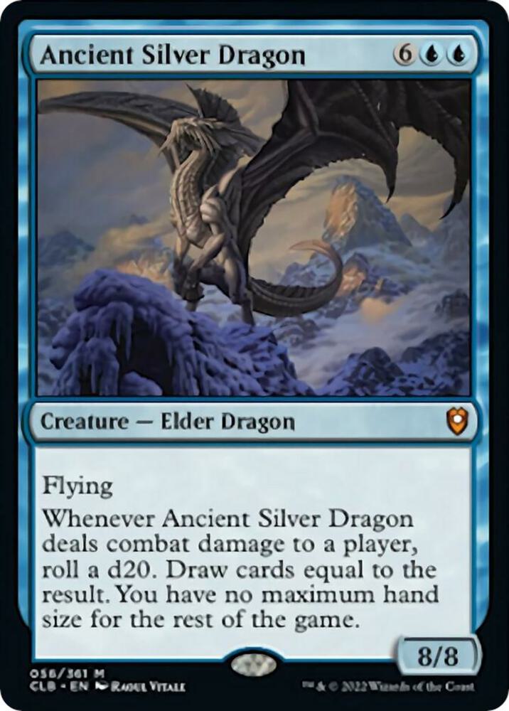 Ancient Silver Dragon (CLB-M) Heavy Play
