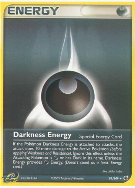 Darkness Energy (Special) - 093/109 (RA) Rare - Holofoil Near Mint