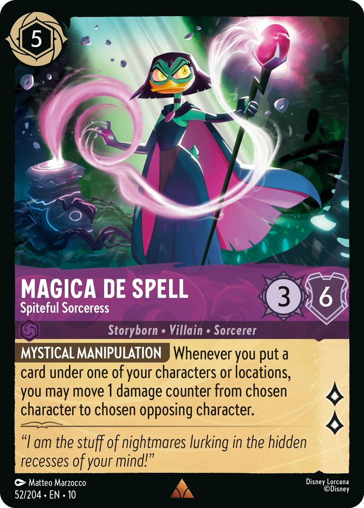 Magica De Spell - Spiteful Sorceress (052/204 - Whispers in the Well) Rare