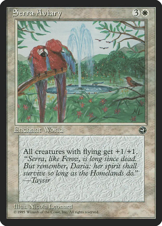 Serra Aviary (HML-R) Moderately Played