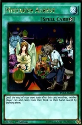 Mistaken Arrest (PGL3-EN089) Gold Rare - Near Mint 1st Edition