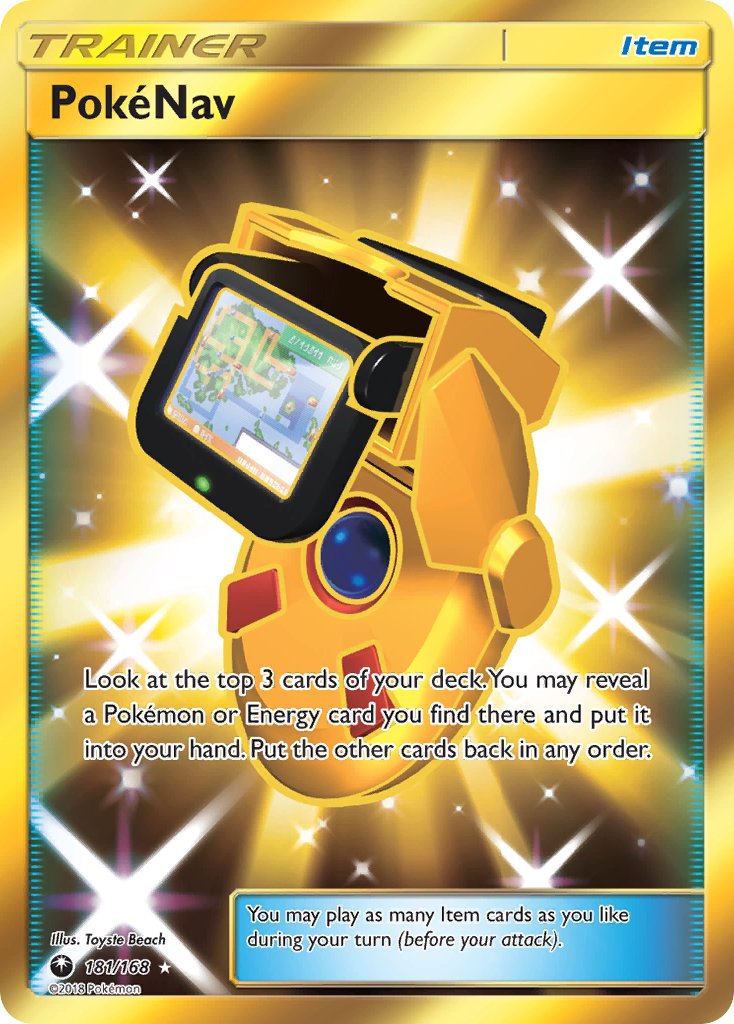 PokeNav (Secret) - 181/168 (CES) Secret Rare - Near Mint Holofoil