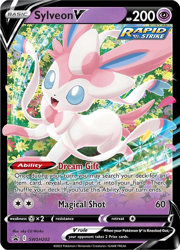Sylveon V - SWSH202 (SWSH:PR) Promo - Near Mint Holofoil