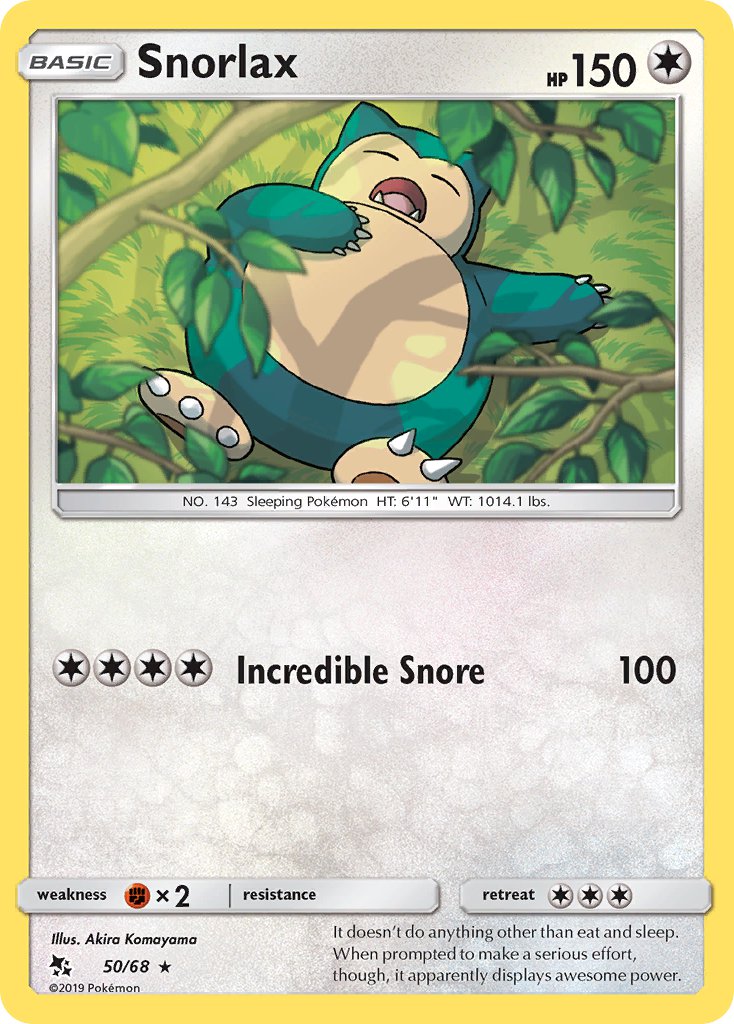 Snorlax - 50/68 (HIF) Rare - Near Mint