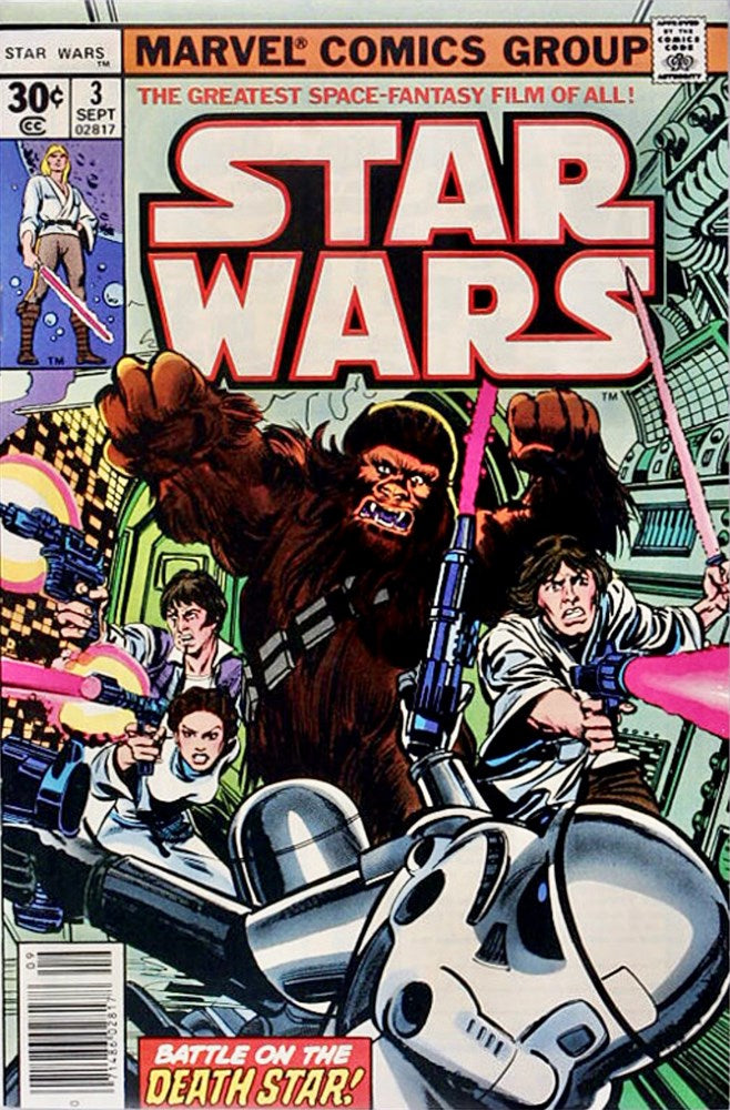 Star Wars (1977 Series) #3 (7.0) 1st Cover of Han Solo & Chewbacca