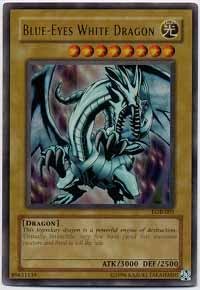 Blue-Eyes White Dragon (LOB-001) Damaged Unlimited
