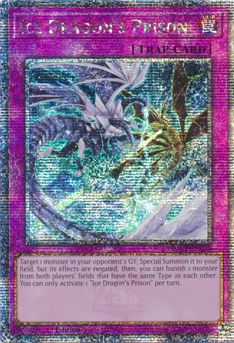 Ice Dragon's Prison (RA01-EN078) Quarter Century Secret Rare - Near Mint 1st Edition
