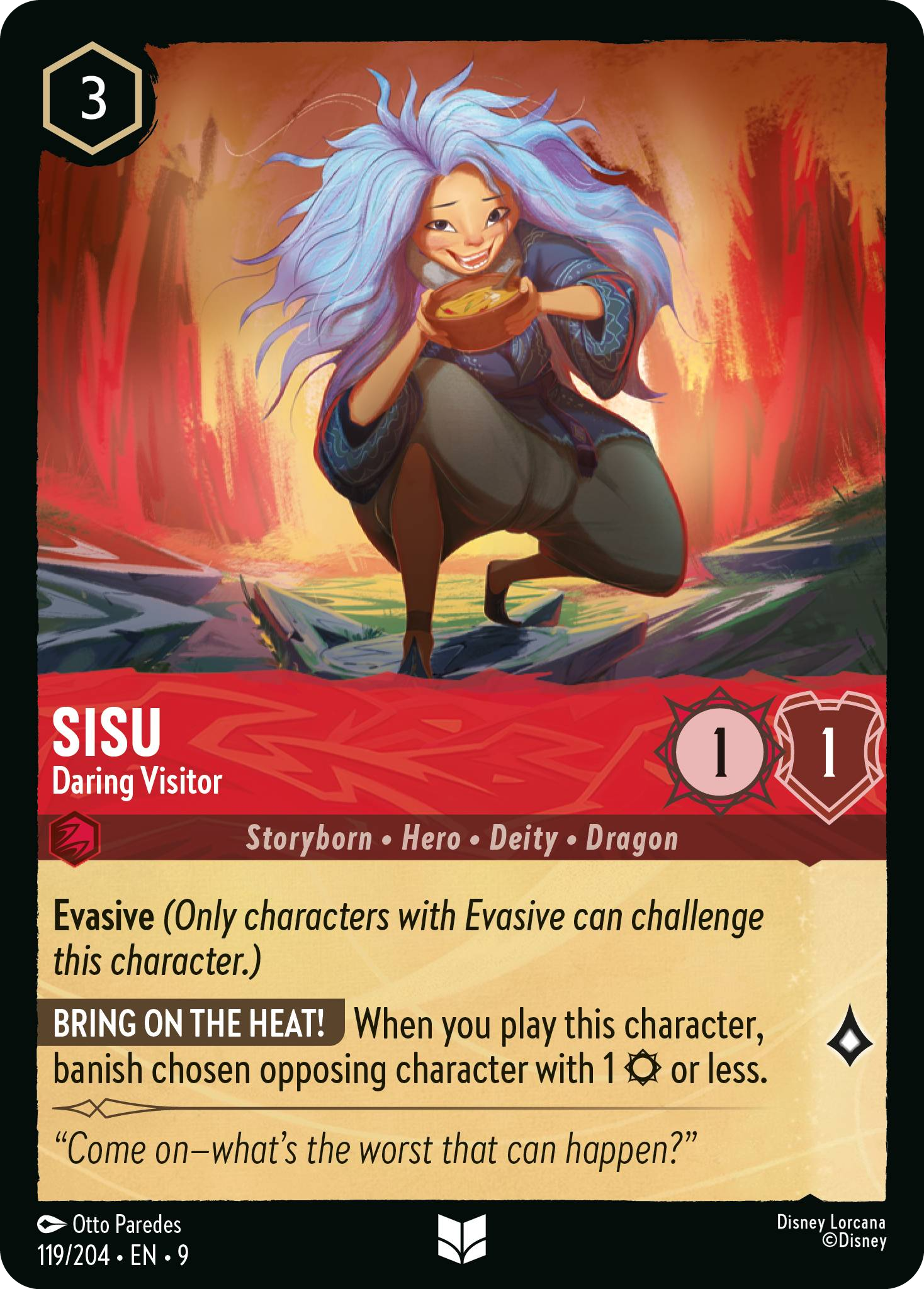 Sisu - Daring Visitor (Fabled - 119/204) Uncommon