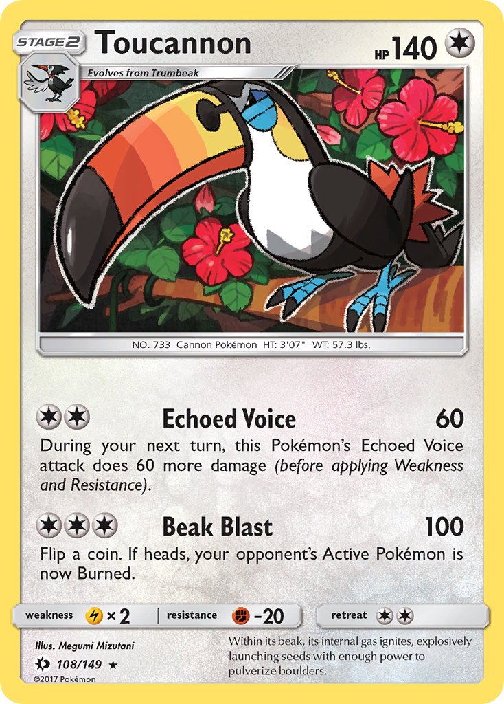 Toucannon - 108/149 (SM01) Rare - Near Mint