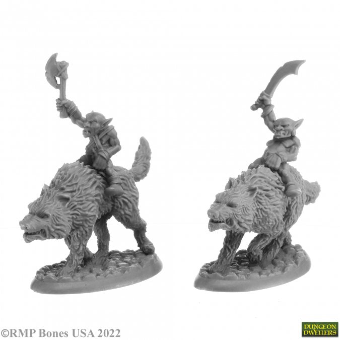 Bones Black 20307: Goblin Wolfrider with Sword