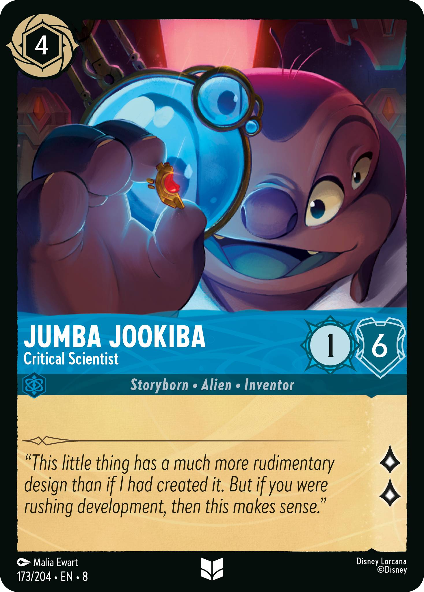 Jumba Jookiba - Critical Scientist (Reign of Jafar - 173/204 ) Uncommon
