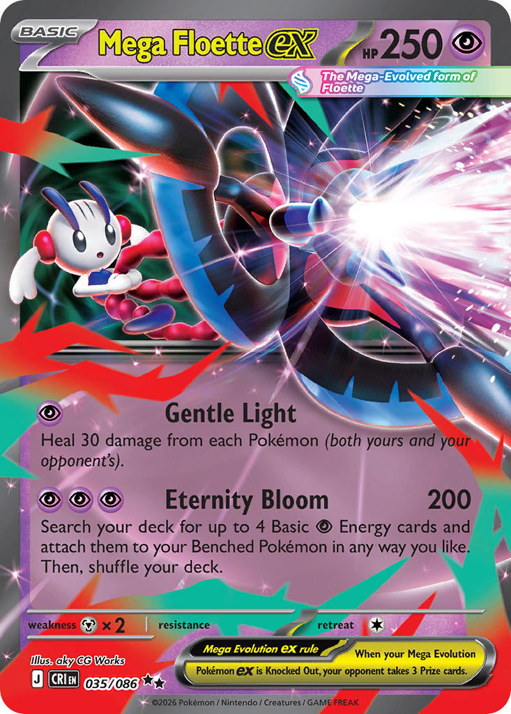 Mega Floette ex - 035/086 (CRI) Double Rare