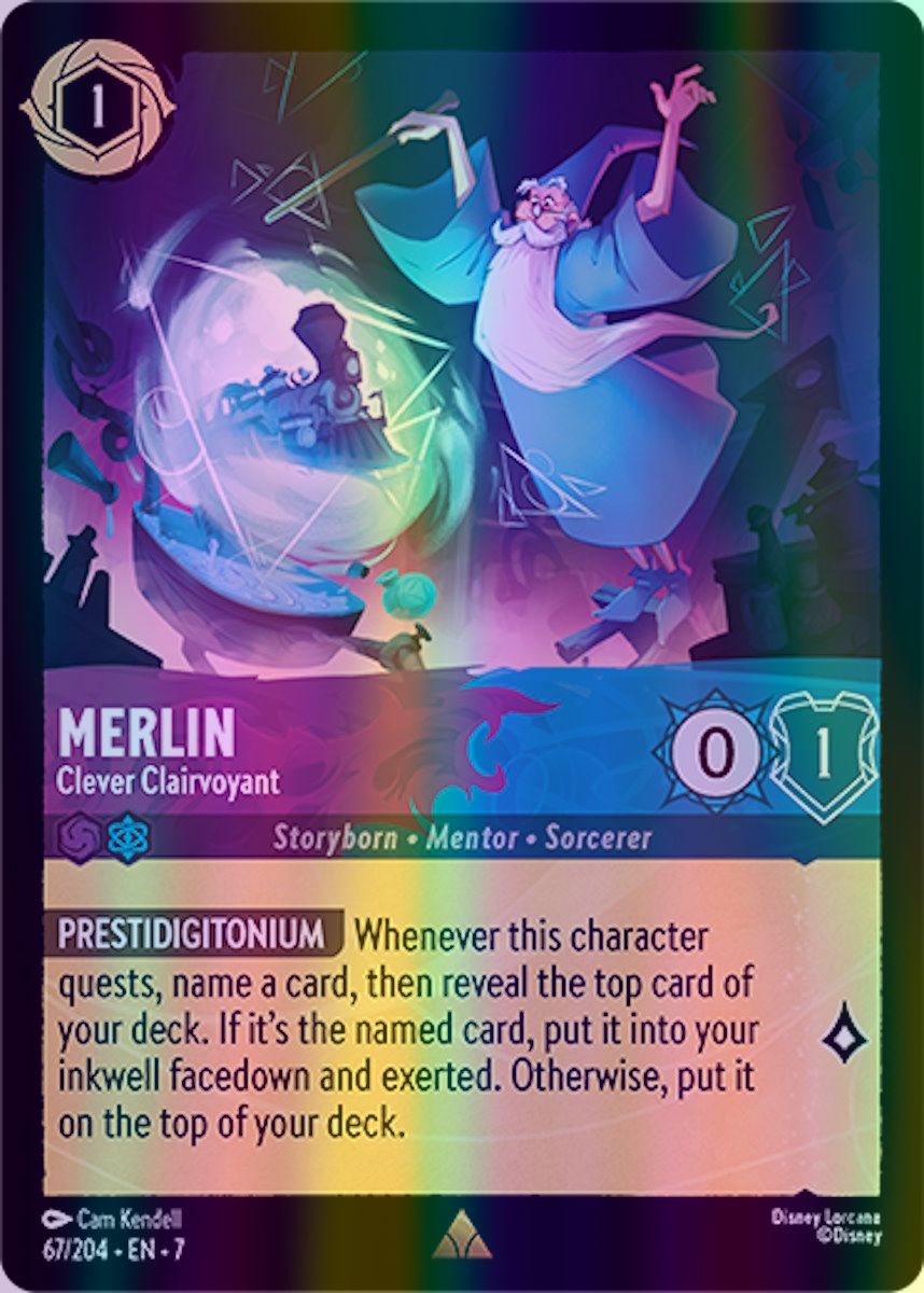 Merlin - Clever Clairvoyant (Archazia's Island - 067/204) Rare