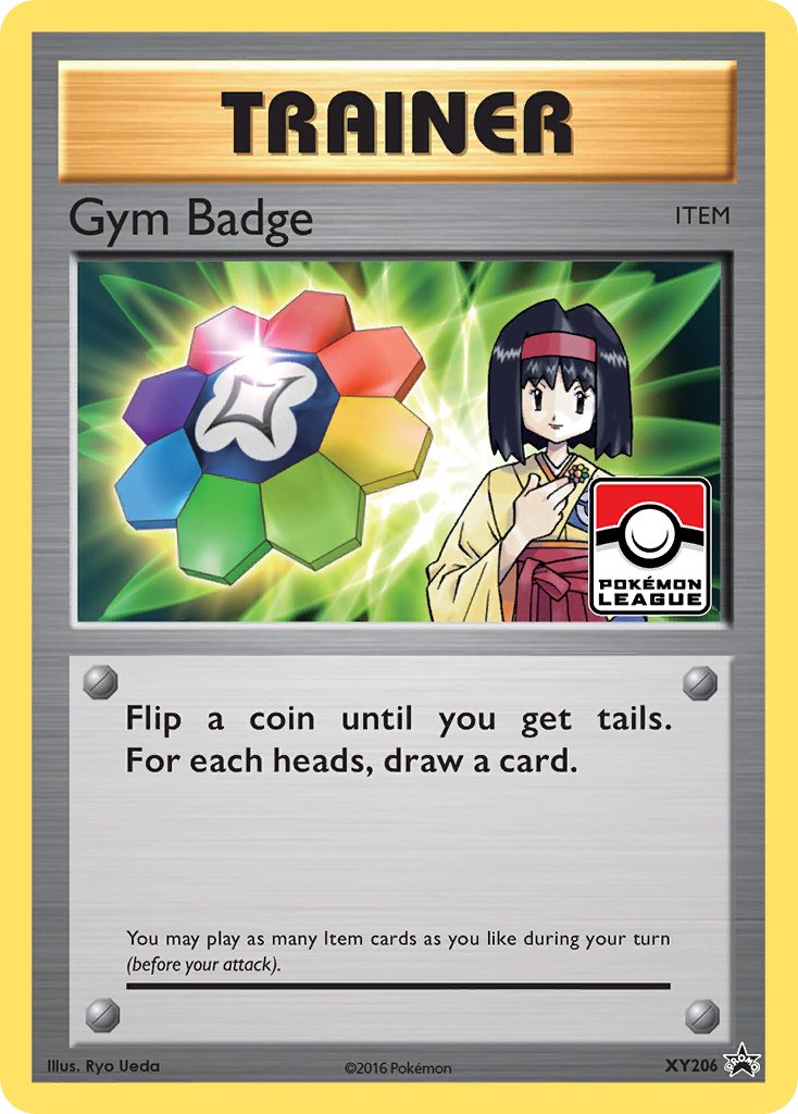 Gym Badge (Erika) - XY206 (XY:PR) Promo - Near Mint Holofoil