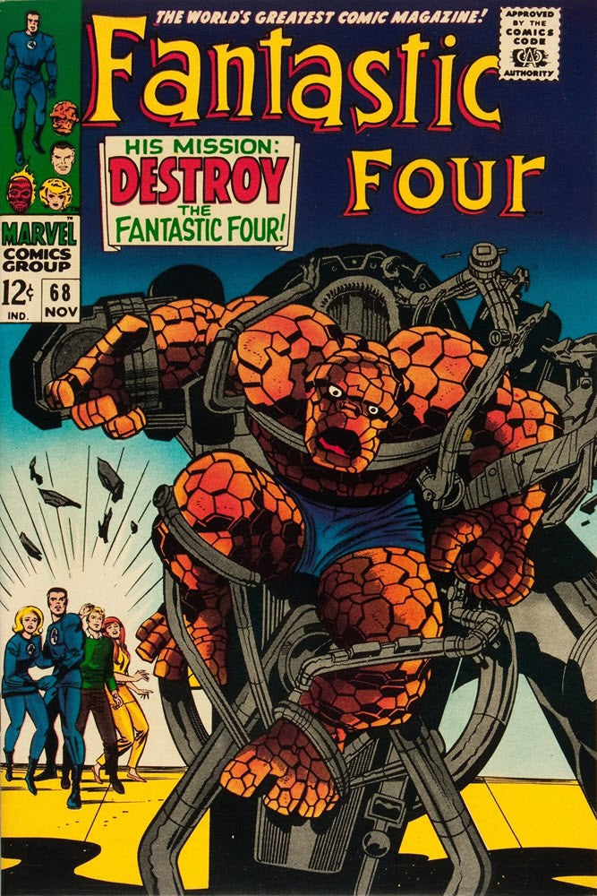 Fantastic Four (1961 Series) #68 (4.0) Thing bondage cover, 1st App of Dr. Santini, Mad Thinker is Mystery Villain