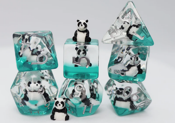 Panda on Water RPG Dice Set