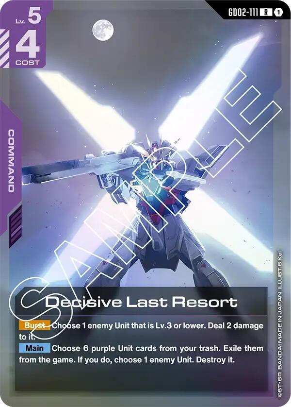 Decisive Last Resort - GD02-111 (GD02) - Near Mint (R)