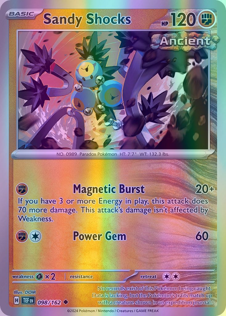 Sandy Shocks - 098/162 (TEF) Uncommon - Near Mint Reverse Holofoil