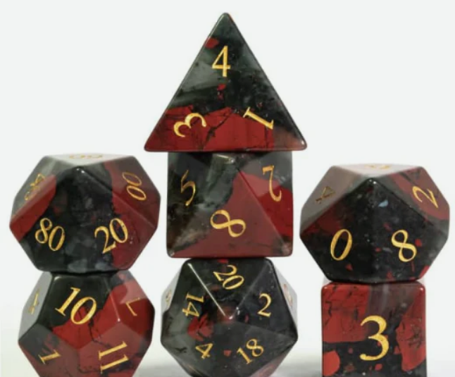 Bloodstone - Gemstone Engraved with Gold