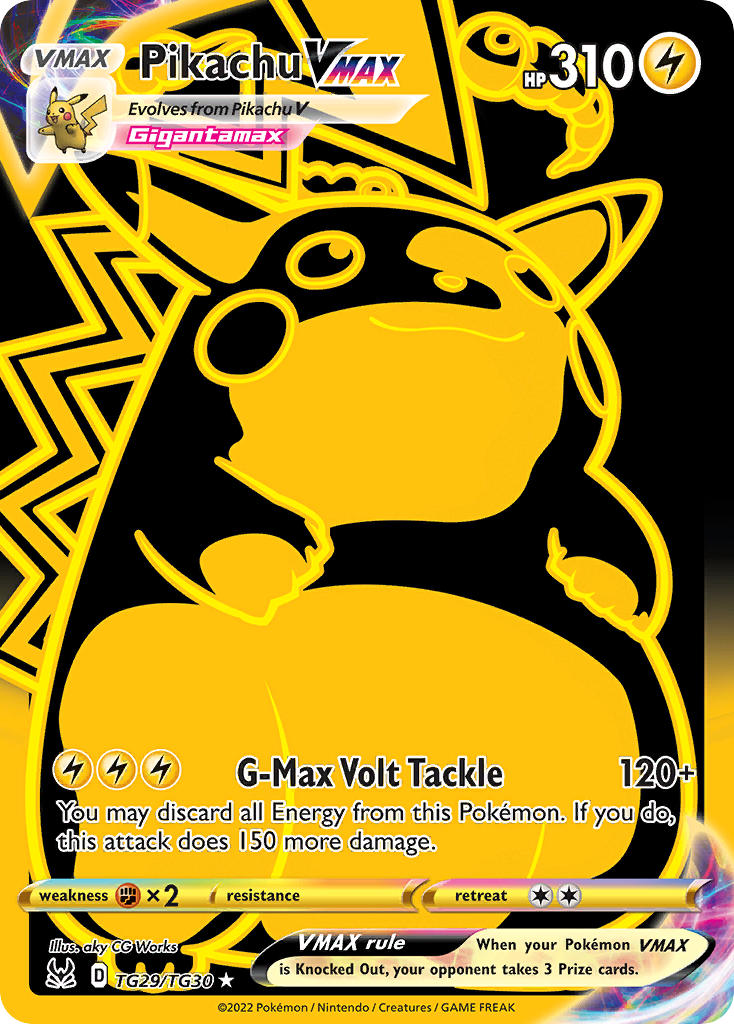 Pikachu VMAX (Secret) - TG29/TG30 (SWSH11:TG) Ultra Rare - Near Mint Holofoil