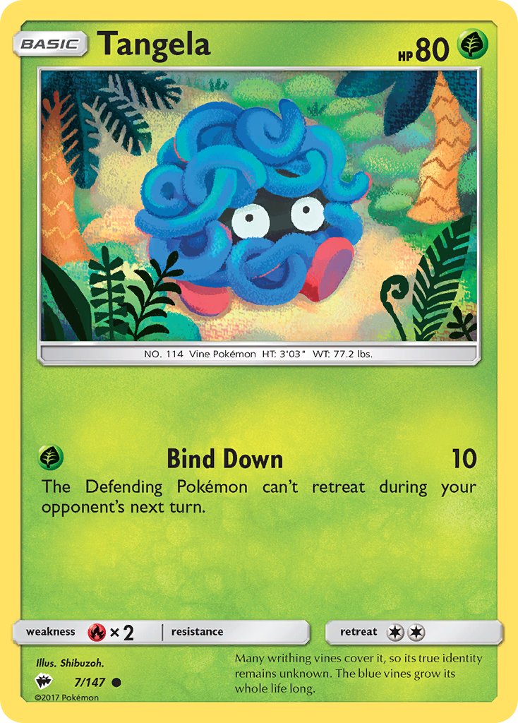 Tangela - 007/147 (SM:BUS) Common - Near Mint