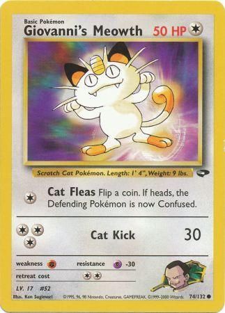 Giovanni's Meowth - 74/132 (G2) Common - Near Mint Unlimited