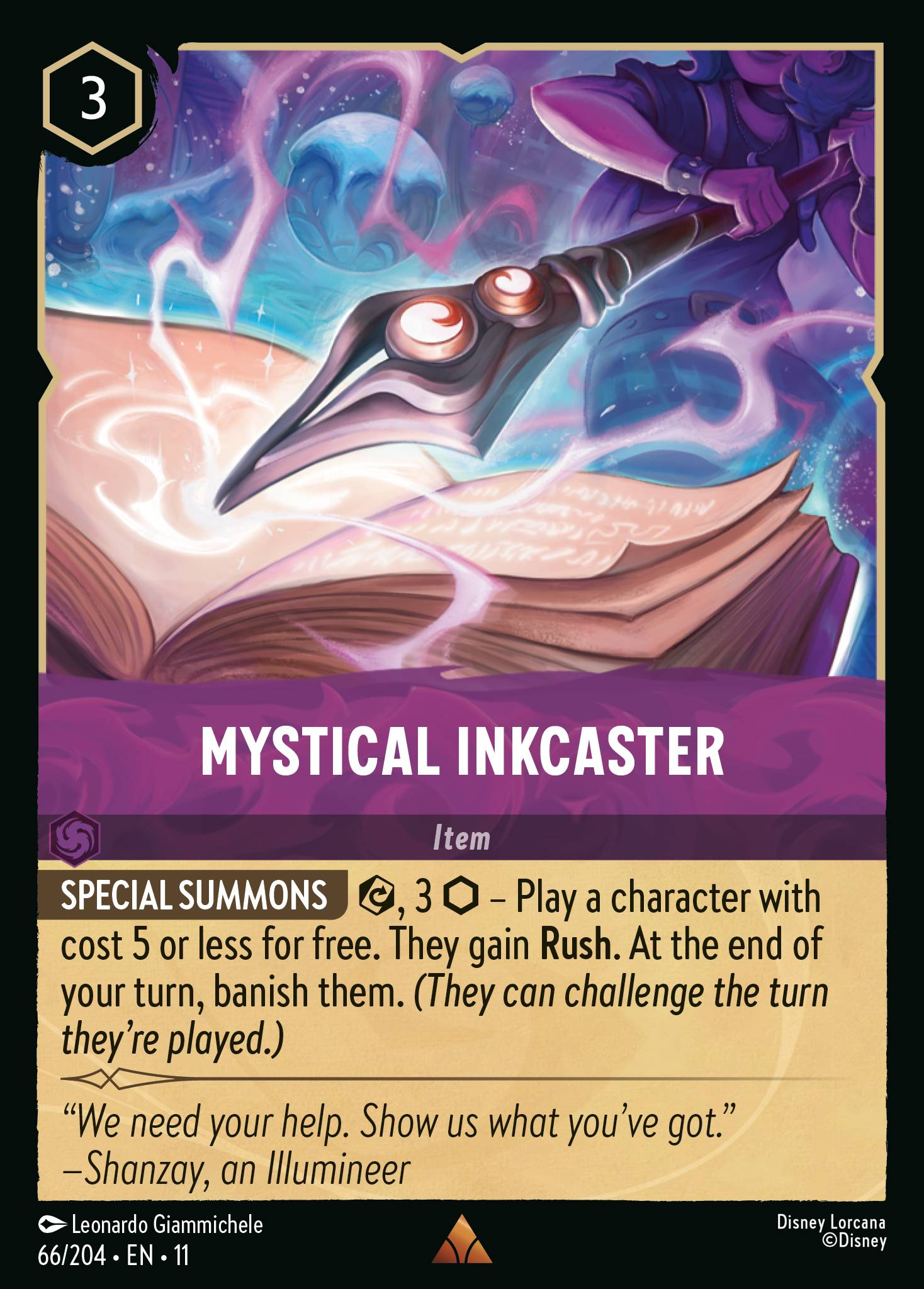 Mystical Inkcaster (066/204 - Winterspell) Rare