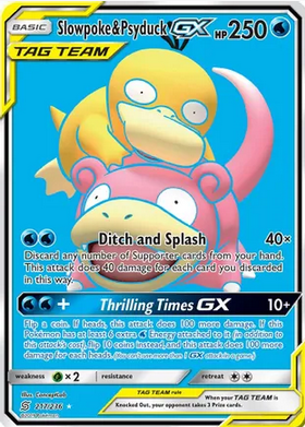 Slowpoke & Psyduck GX (217/236) Full Art
