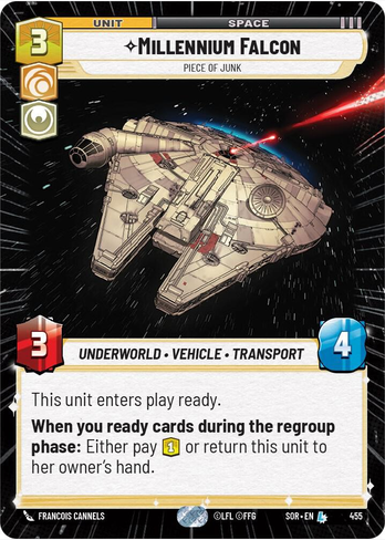 Millennium Falcon - Piece of Junk (Hyperspace) (SOR-L-FOIL) - Near Mint