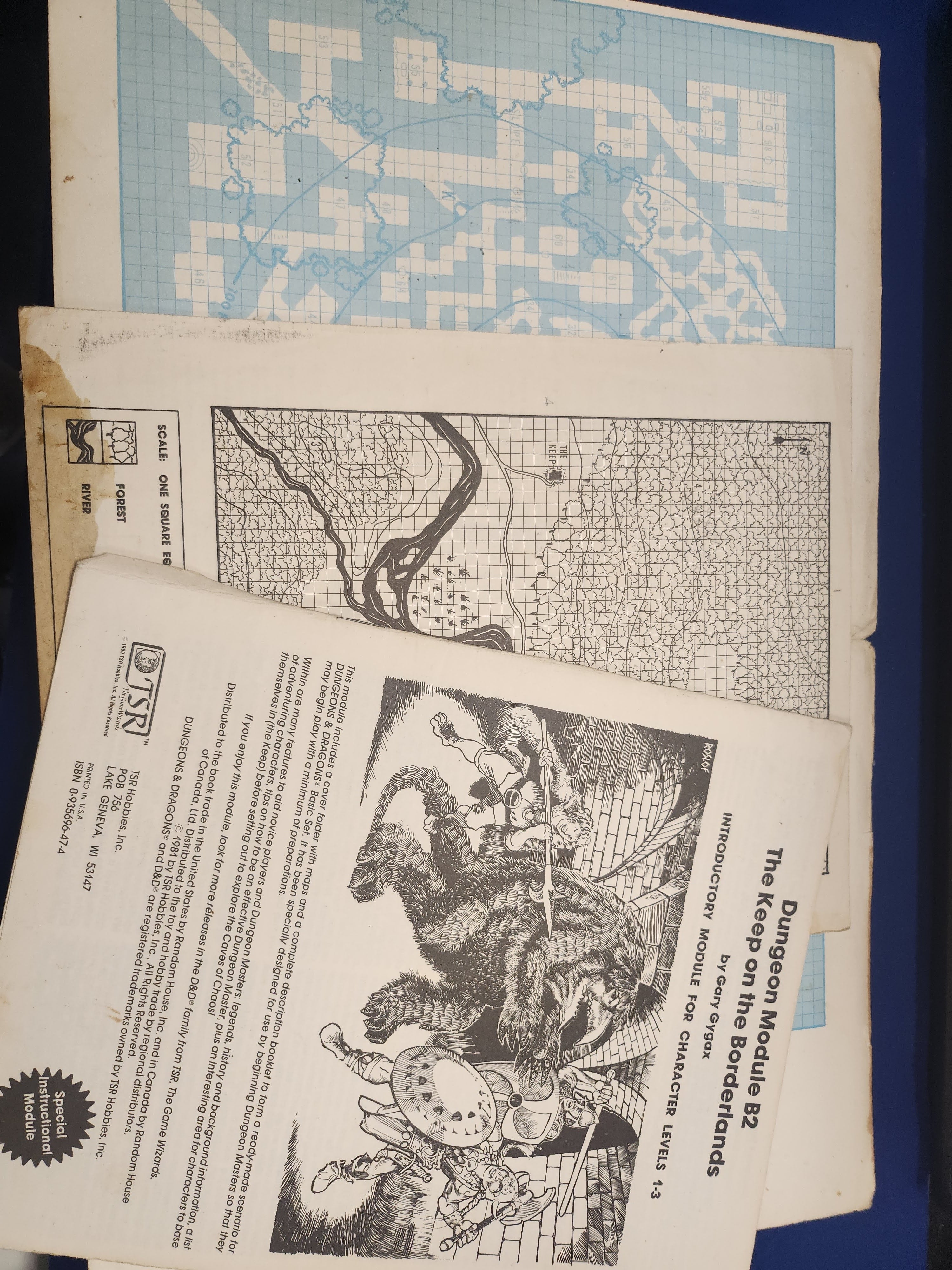 D&D: Dungeon Module B2 - The Keep on the Borderlands (USED) (9034) 1st Printing