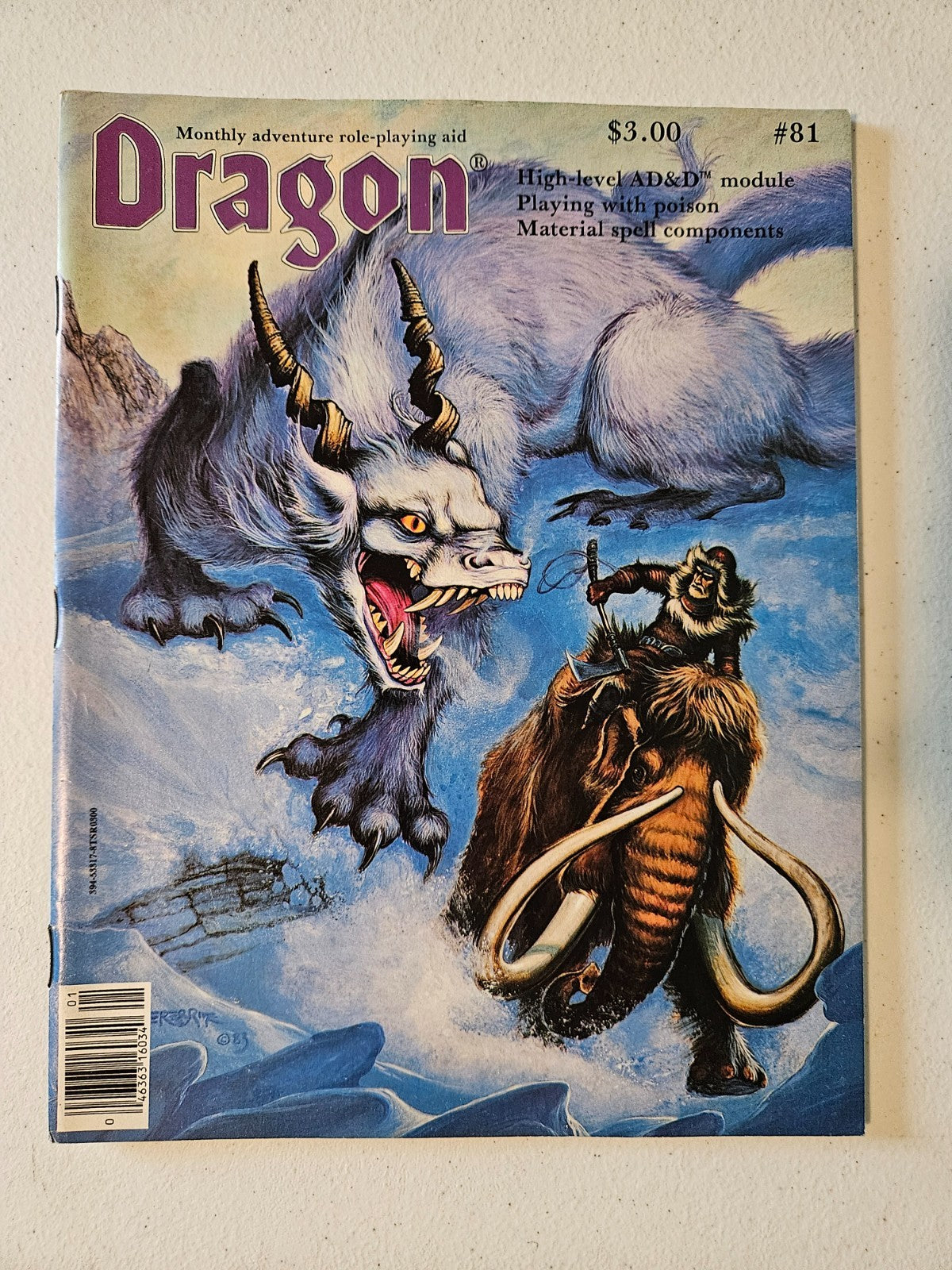 Dragon Magazine #81 (USED) Special poison section. "Ruins of Andril" AD&D high-level module.