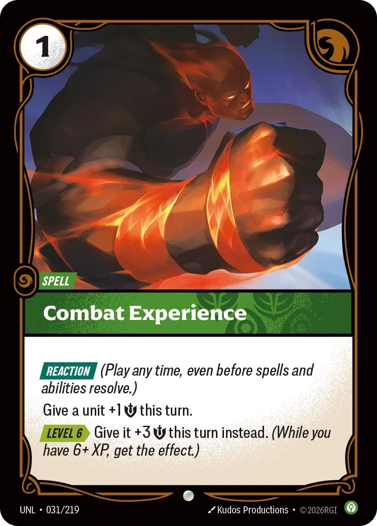 Combat Experience - 031/219 (UNL) Common