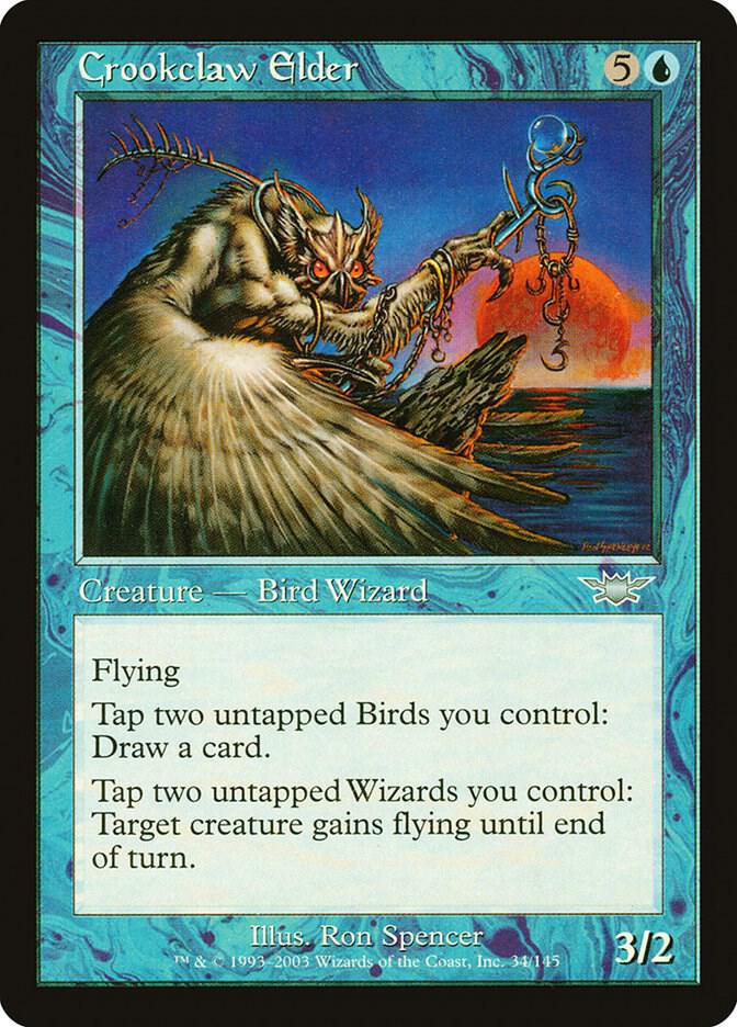 Crookclaw Elder (LGN-U-FOIL) Light Play