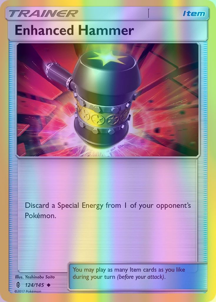 Enhanced Hammer - 124/145 (SM:GRI) Uncommon - Near Mint Reverse Holofoil