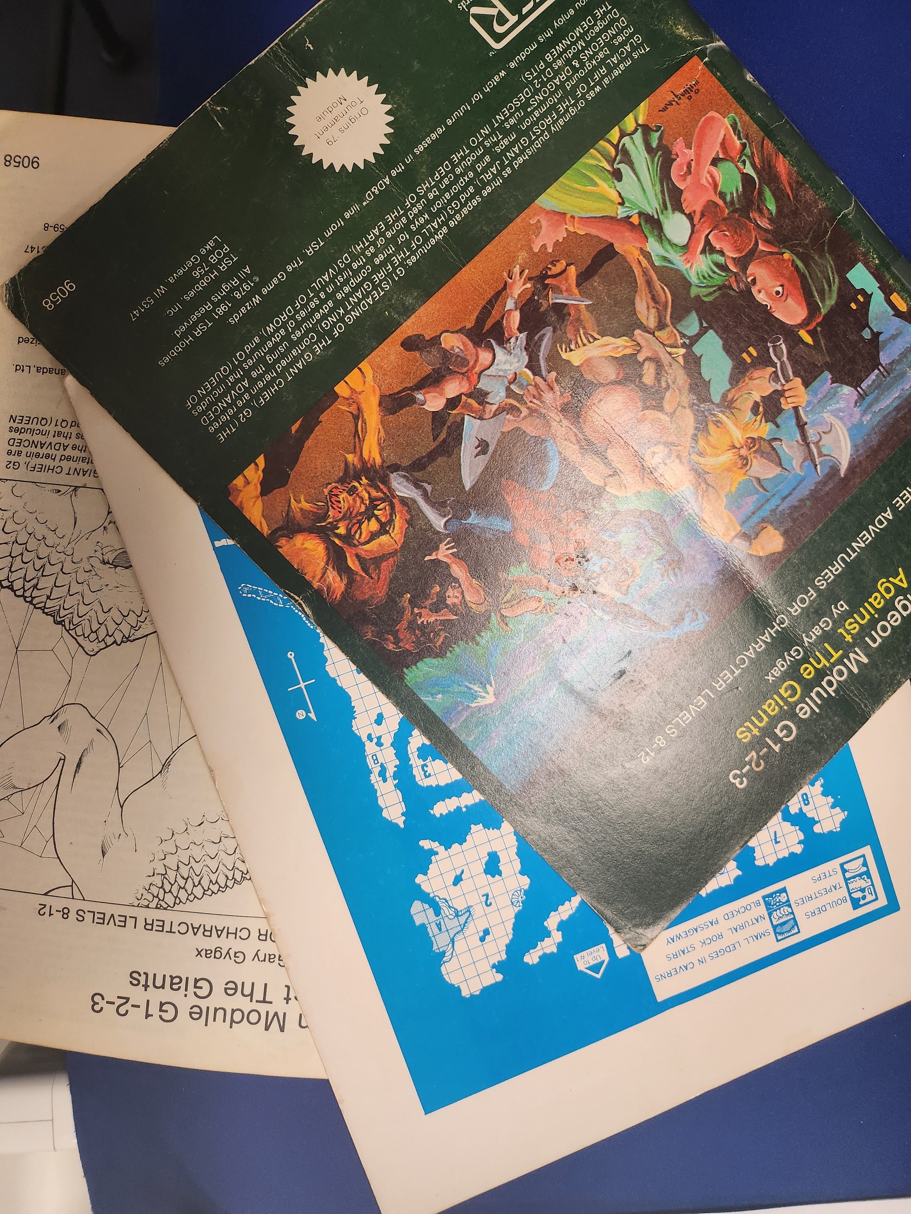AD&D Dungeon Module G1-3: Against the Giants (USED) (9058) 1st Printing