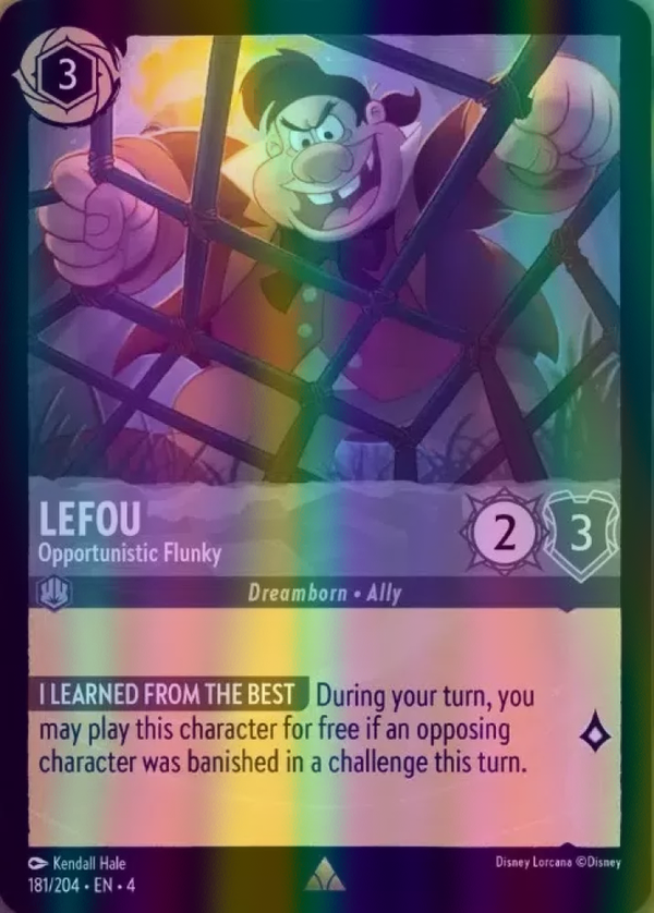 LeFou - Opportunistic Flunky (Ursula's Return 181/204) Rare - Near Mint Cold Foil