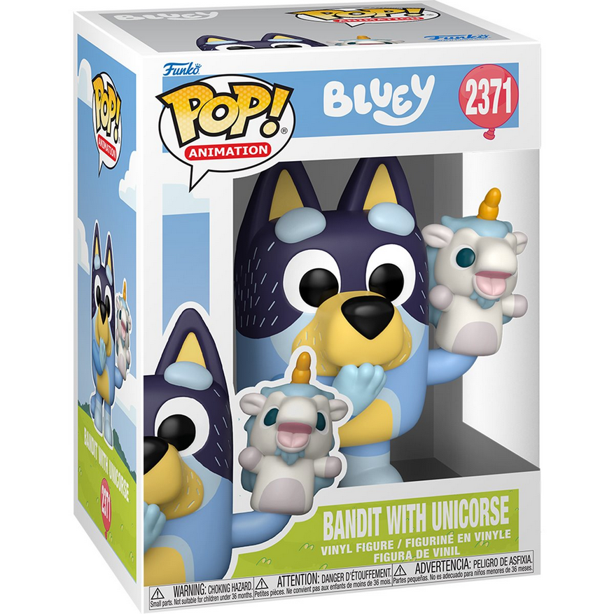 POP Figure: Bluey #2371 - Bandit with Unicorse (Specialty)