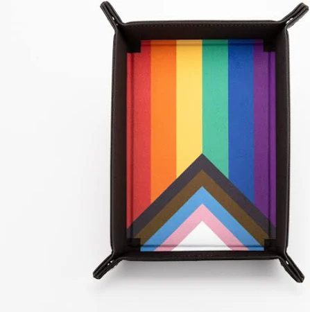 MDG: Pride Fold Up Velvet Dice Tray: Rainbow Flag