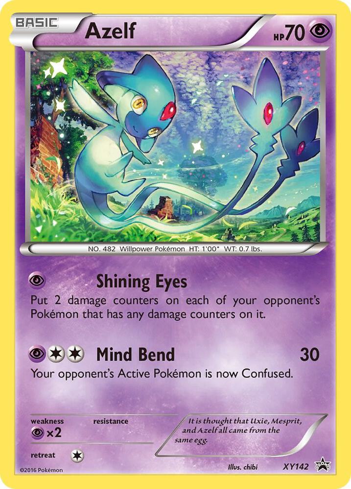 Azelf - XY142 (XY:PR) Promo - Light Play Holofoil