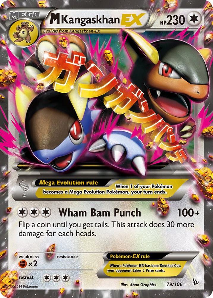 M Kangaskhan EX - 079/106 (FLF) Ultra Rare - Light Play Holofoil