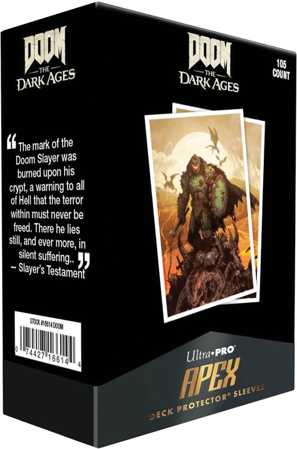 Ultra-PRO: 105ct Apex Deck Protector Sleeves - DOOM: The Dark Ages - Wrath