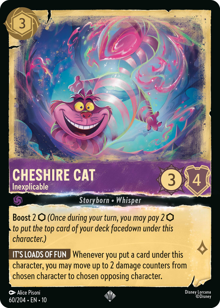 Cheshire Cat - Inexplicable (060/204 - Whispers in the Well) Super Rare