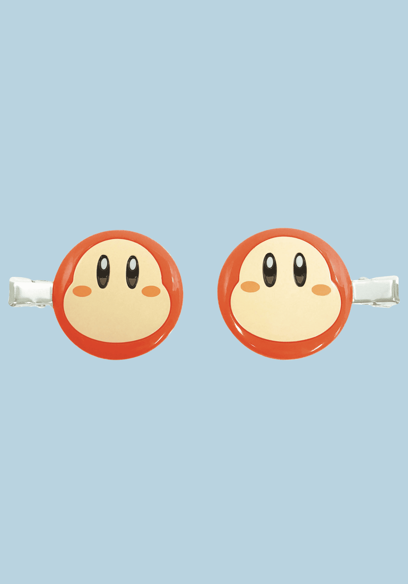 Kirby Hair Clip Set (Waddle Dee)