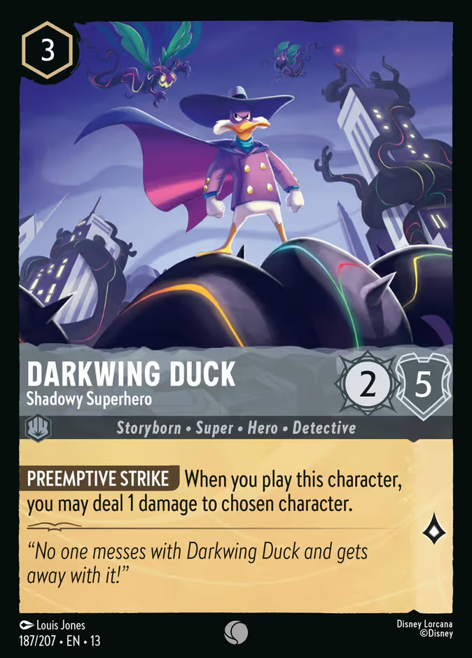 Darkwing Duck - Shadowy Superhero (187/204 - Attack of the Vine!) Common